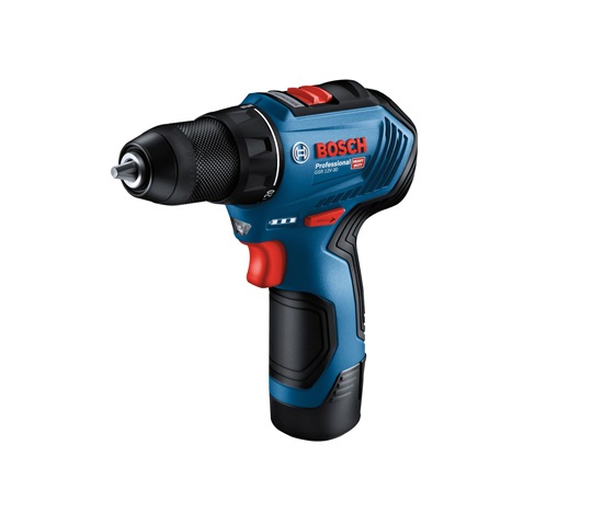 BOSCH GSR 12V-30, akumulátorový vrtací šroubovák, 0 – 420 / 0 – 1.600 ot/min, 8 mm, příruční kufr