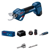 BOSCH Pro Pruner, akumulátorové zahradní nůžky, 25 mm, 12,0 V, rychlonabíječka