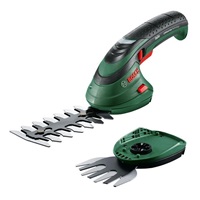BOSCH Isio, souprava akumulátorových nůžek na keře a na trávu, 3,6 V, čepel 12 cm, brašna