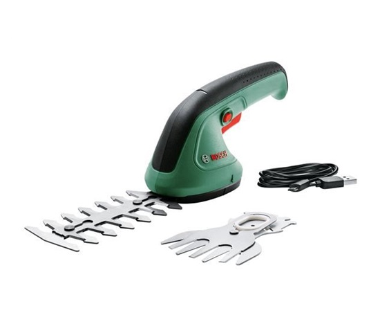 BOSCH EasyShear, souprava akumulátorových nůžek na keře a na trávu, 3,6 V, čepel 12 cm