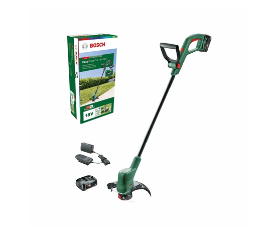 BOSCH EasyGrassCut 18V-26, akumulátorová strunová sekačka, 18 V, struna 26 cm, 2x akumulátor