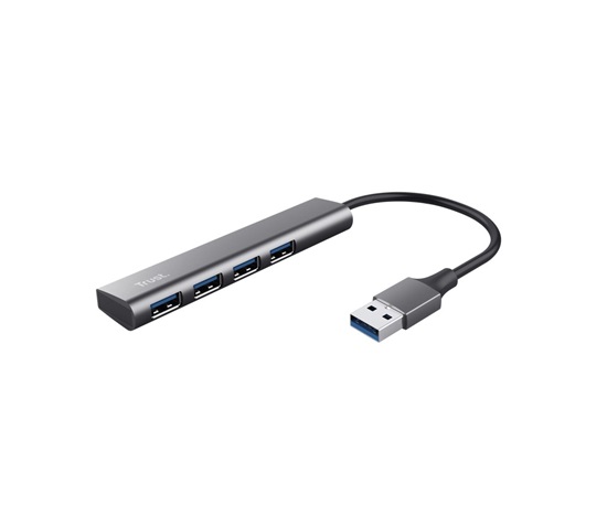 TRUST Rozbočovač Halyx Aluminium 4 Port USB 3.2 Gen1 Hub