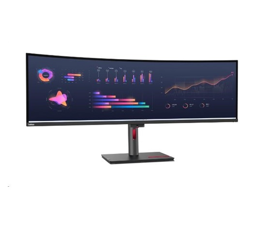 LENOVO LCD ThinkVision P49w-30 - 49" IPS,matný,32:9,5120x1440,178/178,6ms,350cd,2000:1,DP,HDMI,THb,VESA,3Y