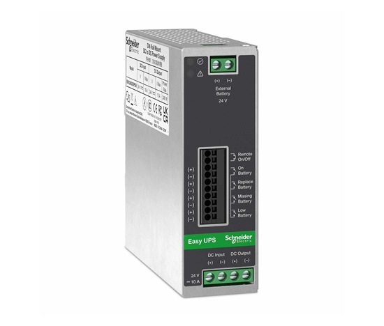 APC EASY UPS Din Rail Mount Switch Power Supply Battery Back Up 24V DC 20 A, 480W