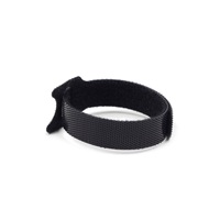 C-Tech CABLEXPERT stahovací pásky na suchý zip, 210mm, černé, 100ks v balení