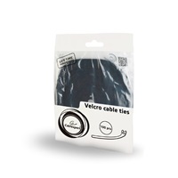 C-Tech CABLEXPERT stahovací pásky na suchý zip, 210mm, černé, 100ks v balení