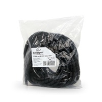 C-Tech CABLEXPERT stahovací spirála na kabely, 12mm, 10 m, černá