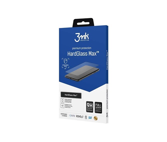 3mk tvrzené sklo HardGlass MAX Black pro Redmi Note 12 Pro / Note 12 Pro+