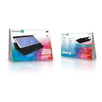 CONNECT IT FrostWind chladiaca podložka pod notebook s červeným podsvietením, čierna