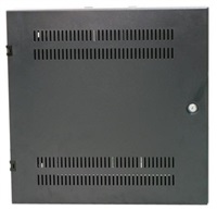 XtendLan 19" nástěnný vertikální rozvaděč 2U+4U 540x150, perforované dveře, černý