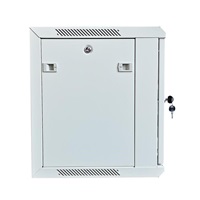 XtendLan 19" nástěnný rozvaděč 9U 600x450, nosnost 60 kg, skleněné dveře, svařovaný, šedý