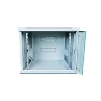 XtendLan 19" nástěnný rozvaděč 9U 600x450, nosnost 60 kg, skleněné dveře, svařovaný, šedý