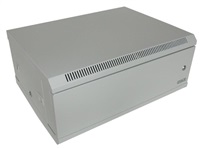 XtendLan 19" nástěnný rozvaděč 4U 600x450, nosnost 60 kg, plné dveře, svařovaný, šedý