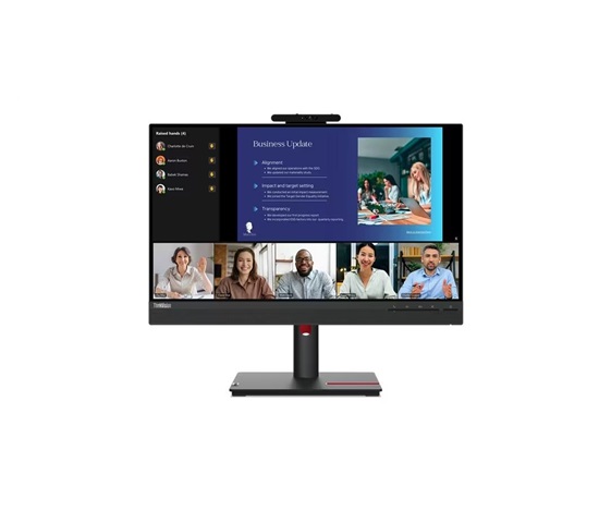 LENOVO LCD T24v-30 - 23.8”,IPS,matný,16:9,1920x1080,178/178,4ms/6ms,250cd/m2,1000:1,VGA,DP,HDMI,4xUSB,VESA,cam,rep,Pivot