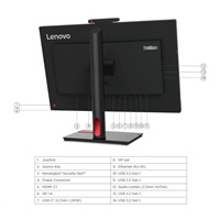 LENOVO LCD T24mv-30 - 23.8”,IPS,16:9,1920x1080,4ms/6ms,250cd/m2,1000:1,VGA,DP,HDMI,5xUSB,USB-C,RJ45,VESA,cam,rep,Pivt