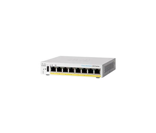 Cisco switch CBS250-8PP-D-UK (8xGbE,8xPoE+,45W,fanless) - REFRESH