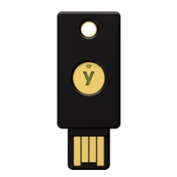 Security Key NFC - USB-A, podporující vícefaktorovou autentizaci (NFC), podpora FIDO2 U2F, voděodolný