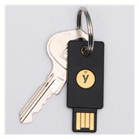 Security Key NFC - USB-A, podporující vícefaktorovou autentizaci (NFC), podpora FIDO2 U2F, voděodolný