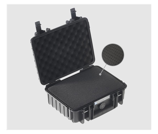 BW Outdoor Cases Type 1000 BLK SI (pre-cut foam)