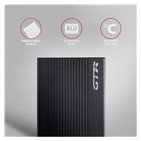 AXAGON EE25-GTR, USB-C 10Gbps - SATA 6G 2.5" RIBBED box, čierny