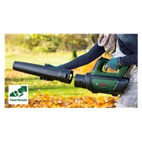 BOSCH AdvancedLeafBlower 36V-750, akumulátorový foukač na listí, 36 V, proudění 100 – 200 km/h, akumulátor 2.0 Ah