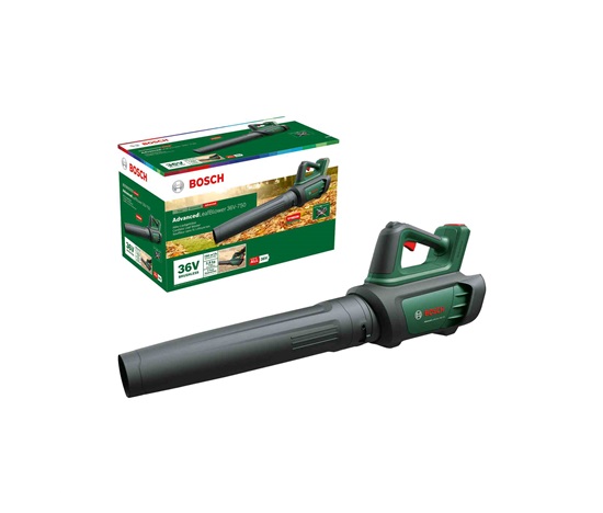 BOSCH AdvancedLeafBlower 36V-750, akumulátorový foukač na listí, 36 V, proudění 100 – 200 km/h