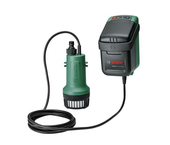 BOSCH GardenPump 18V-2000, akumulátorové čerpadlo na dešťovou vodu, 18 V, 2000 l/h