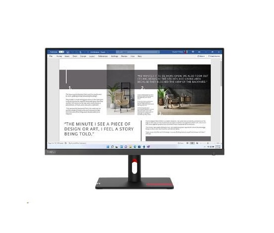 LENOVO LCD S27i-30 - 27”,IPS,matný,16:9,1920x1080,178/178,6ms,300cd/m2,1300:1,HDMI,VGA,VESA,3Y