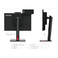 LENOVO LCD ThinkCentre Tiny-In-One 22 Gen5 - 21.5" FHD IPS,16:9,6 ms,250 nits,1000:1,DP,HDMI,VESA,PIVOT,3Y