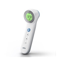 Braun BNT400WE bezkontaktní teploměr, Age Precision, tichý režim, podsvícený displej, bílý