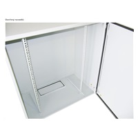 XtendLan 19" venkovní vodotěsný rozvaděč 17U 600x600, krytí IP55, nosnost 65kg, šedý