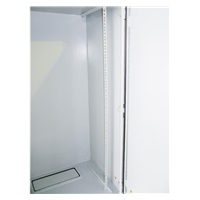 XtendLan 19" venkovní vodotěsný rozvaděč 20U 600x600, krytí IP55, nosnost 65kg, 3-bodový zámek, šedý