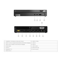 LENOVO PC ThinkCentre neo 50q Gen4 Tiny - i3-1215U,8GB,256SSD,DP,HDMI,Int. Intel UHD,čierna,W11P,3Y Onsite