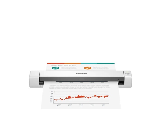 BROTHER skener DS-640 - až 15 str/min, interpolované rozlíšenie 1200×1200 dpi, napájanie cez USB - skenuje jednu stranu