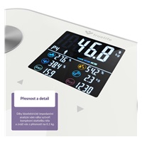 TrueLife FitScale W6 BT - Bioelektrická impedanční bluetooth váha - bílá