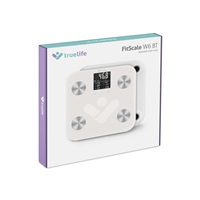 TrueLife FitScale W6 BT - Bioelektrická impedanční bluetooth váha - bílá