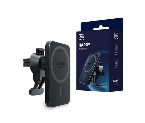 3mk držák do auta Hardy MagCharger, 15W bezdrátové nabíjení, MagSafe