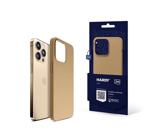 3mk ochranný kryt HARDY Silicone MagCase pro Apple iPhone 14 Pro, Gold