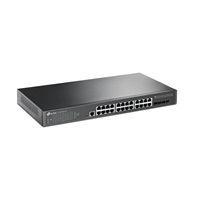 TP-Link OMADA JetStream switch pro připojení k UPS TL-SG3428X-UPS (24xGbE, 4xSFP+, 2xconsole, fanless)