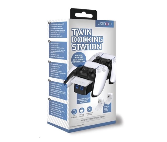 VENOM VS5001 White PS5 Twin Docking Station