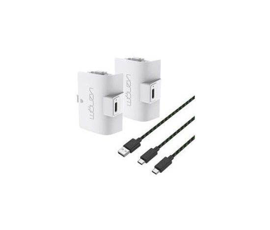 VENOM VS2874 Xbox Series S/X & One White High Capacity Twin Battery Pack + 3 meter cable