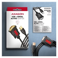 AXAGON ADS-1PSN, USB-A 2.0 - sériový RS-232 DB9-M Prolific adaptér / kábel 1.5m