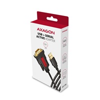 AXAGON ADS-1PSN, USB-A 2.0 - sériový RS-232 DB9-M Prolific adaptér / kábel 1.5m