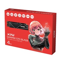 ADATA SSD 4TB XPG GAMMIX S70 Blade, PCIe Gen4x4 M.2 2280, (R:7400/ W:6600MB/s)