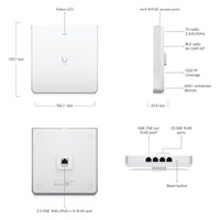 UBNT U6-Enterprise-IW - UniFi Access Point U6 Enterprise In-Wall