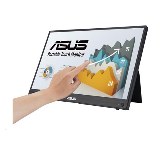 ASUS LCD 15.6" MB16AHT 1920x1080 250cd IPS 5ms repro USB-C x 2 miniHDMI 1x , bez podstavce 1.01 Kg