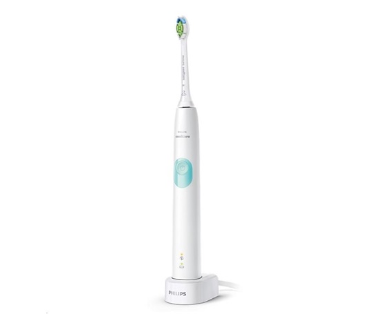 Philips HX6807/24 Sonicare ProtectiveClean 4300, zubní kartáček, 62000 kmitů/min, 2 režimy čištění, časovač, bílá