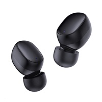 3mk bezdrátová stereo sluchátka FlowBuds, nabíjecí pouzdro, černá