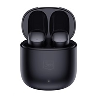 3mk bezdrátová stereo sluchátka FlowBuds, nabíjecí pouzdro, černá