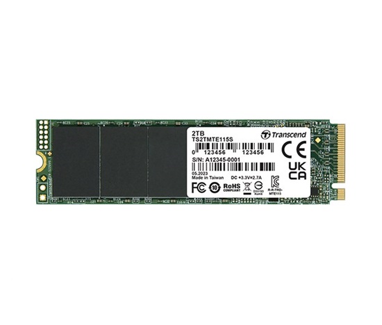 TRANSCEND SSD 115S 1TB, M.2 2280, PCIe Gen3x4, NVMe, TLC, bez DRAM